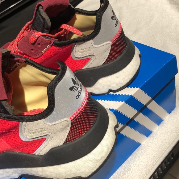 Sold!! ADIDAS NITE Jogger Shock Red/Black - Picture 5 of 7